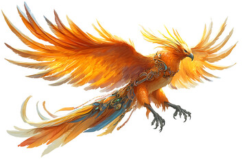   Phoenix clipart isolated on white background.PNG