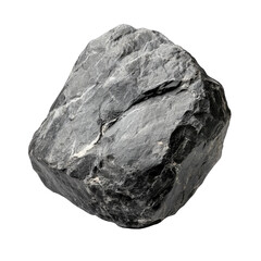 Obraz premium a rough. dark-colored rock with a textured surface. showcasing its natural form and geological characteristics it serves as a representation of mineral specimens or geological studies