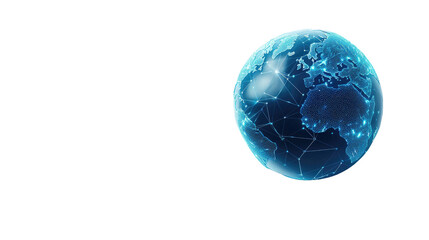 Global Network Connections Digital Earth Visualization