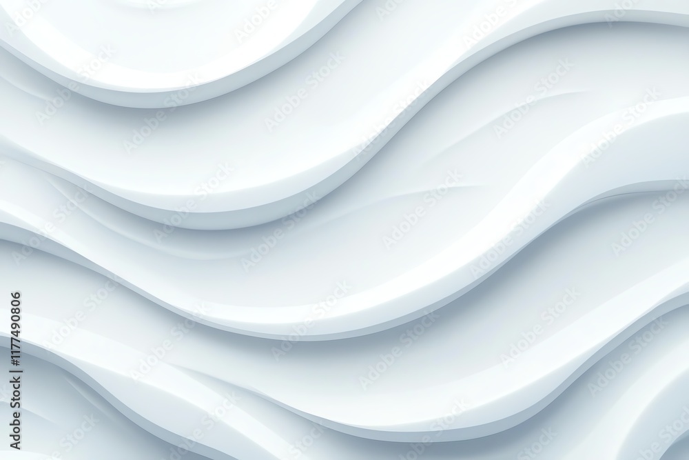 Poster abstract wavy white texture background with layered patterns
