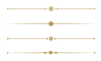 Text Divider Vectors. Separator vintage. decorative line.