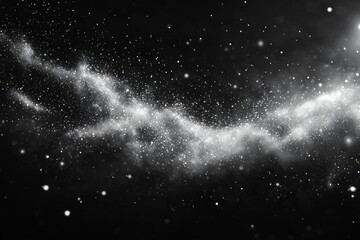 Obraz premium Glowing nebula cloud of dust and stars in deep space, ideal for cosmic backgrounds