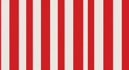 Fototapeta premium Bold wide red stripes running vertically across a clean white background in red illustration background