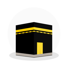 Kaaba icons. Kaaba Islamic Building Vector Design Illustration. Kaaba Islamic Icons. Kaaba mecca icon similar design