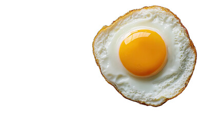 Perfectly Cooked Sunny-Side Up Fried Egg Isolated