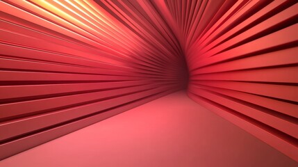 Obraz premium Futuristic abstract grids in a vibrant tunnel digital art modern environment immersive viewpoint