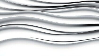 Obraz premium Abstract White Waves Smooth Curves Elegant Design Background