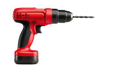 Red Cordless Drill Power Tool Closeup Image