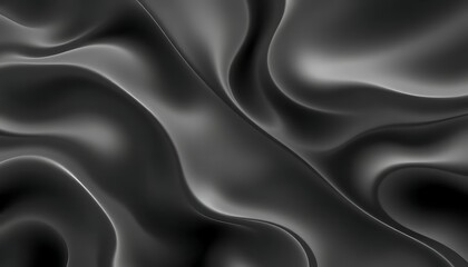 Obraz premium Dark Gray Silk Drape Abstract Background Soft Elegant Texture