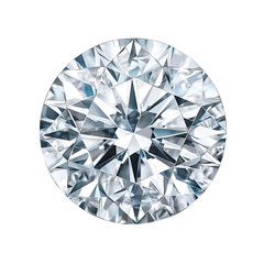 Sparkling Diamond Gemstone, Brilliant Cut, Closeup View