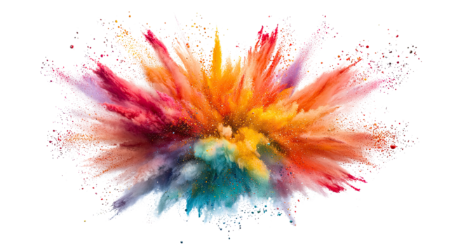 Vibrant Color Explosion Abstract Art Design