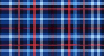 Fototapeta premium Plaid tartan pattern background in blue pattern background
