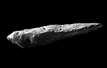 A high-resolution image of the asteroid Apophis, showcasing its rocky, cratered surface against a black space background. Perfect for science, astronomy, and space exploration themes.