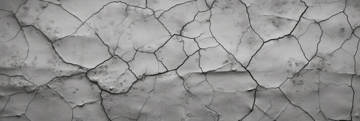 Cracked Concrete Texture. Abstract Background with Broken Stone Surface and Old Cement Texture in Closeup