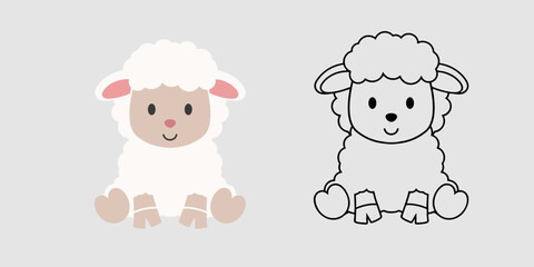 Cute Baby Sheep Svg, Farm Animal Svg, Sheep Svg, Farm Svg, Baby Farm Animal Svg, Sheep Png, Baby Sheep Svg, Baby Farm Animals Svg, Digital Download, Svg Files for Cricut
