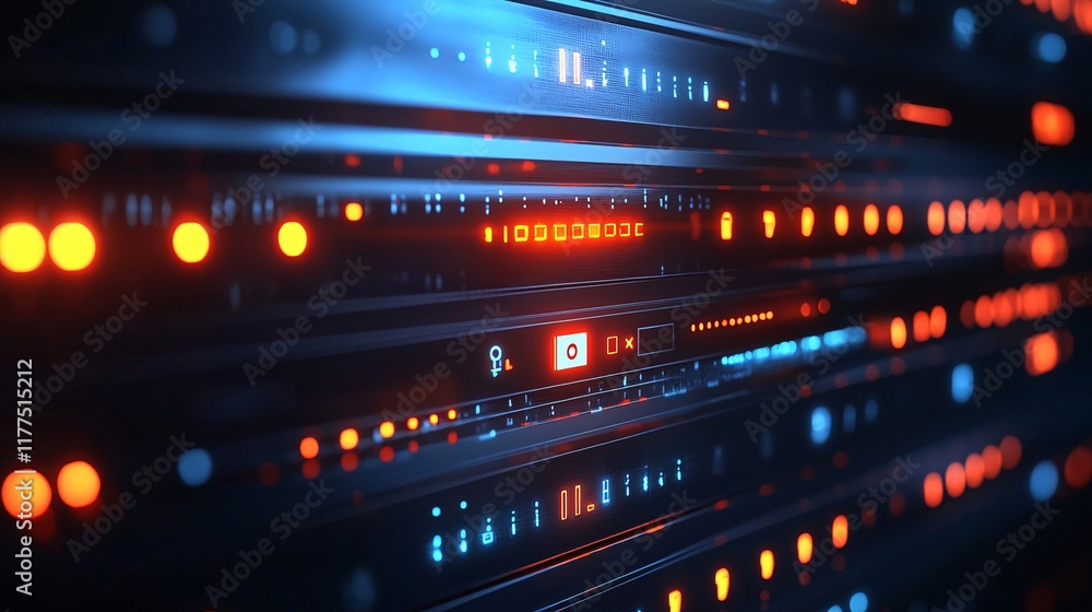 Aufkleber Online security basics demonstrated through a secure email login interface Stock Photo with side copy space