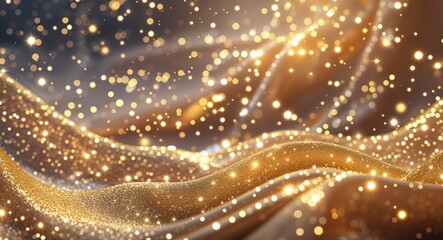 Sparkle dust pattern background in gold pattern background