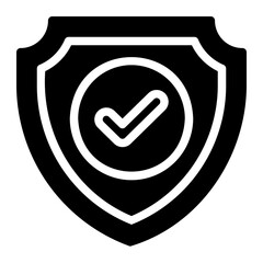 quality assurance glyph icon
