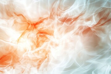 Vibrant swirls of orange and white dance in an ethereal display reminiscent of swirling smoke at dusk. Generative AI