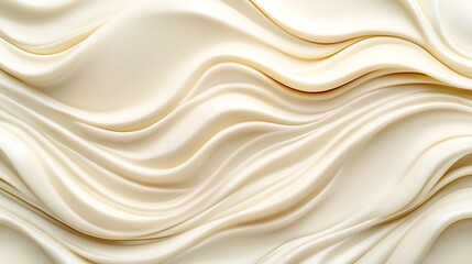 Obraz premium A smooth, flowing, liquid-like shape with gentle undulating waves.