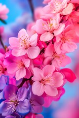 Obraz premium Soft Pastel Flowers Blending in Spring Light