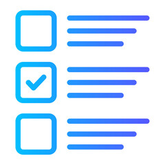 survey results gradient icon