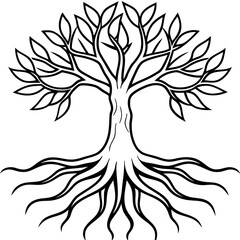 Harmony in Roots Peaceful Vector Design