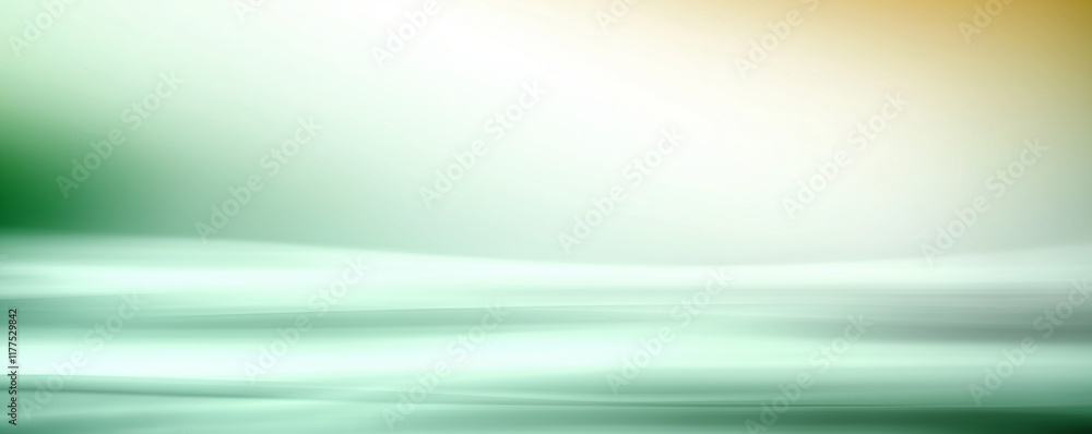 Poster abstract green and yellow gradient background with flowing lines