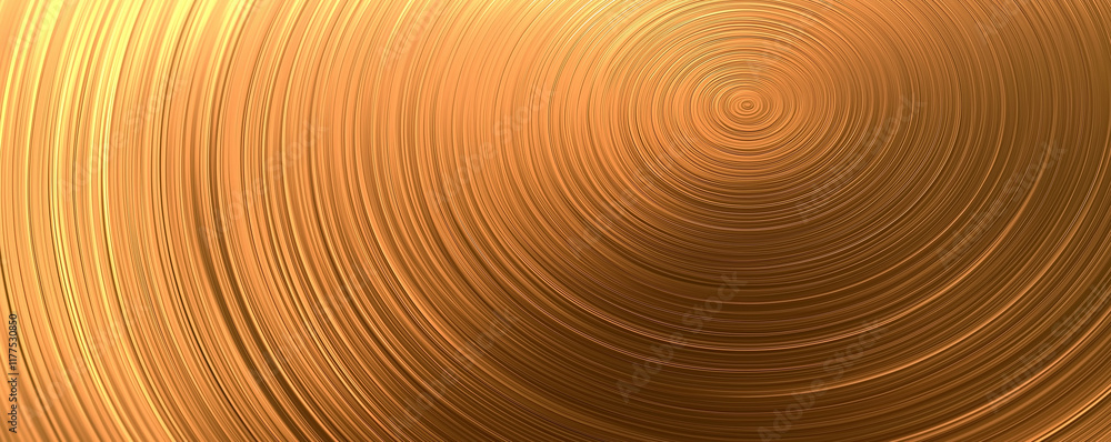Poster golden concentric circles creating a stunning visual effect