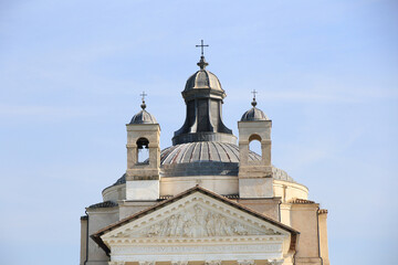 historic temple of Villa di Maser, unesco world heritage, Italy 