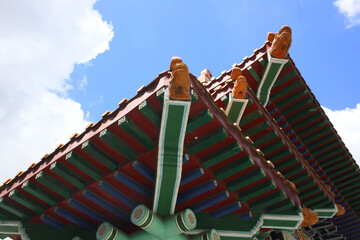 construction site with crane