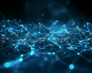 Network connections plexus banner design with connecting lines and dots
