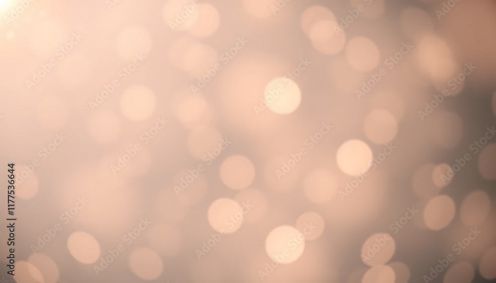 Poster warm peach bokeh lights abstract background soft glow texture