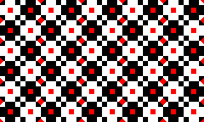 Fototapeta premium geometric pattern Artwork Red, white and Black