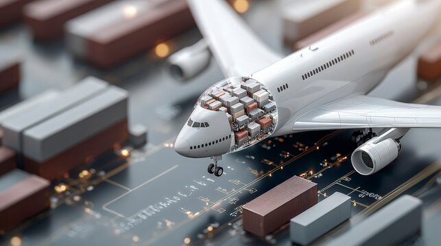 Airplane Cargo Transportation Network.