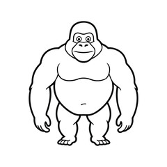 gorilla full body.eps