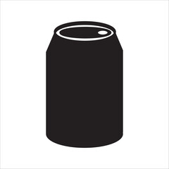 PrinSoda can vector icon, with white backgroundt