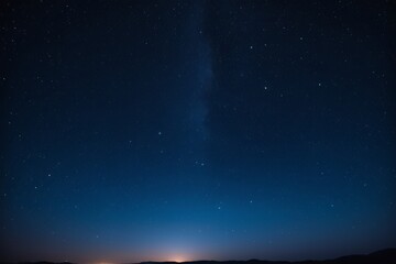 Obraz premium starry sky with a few stars and a few clouds