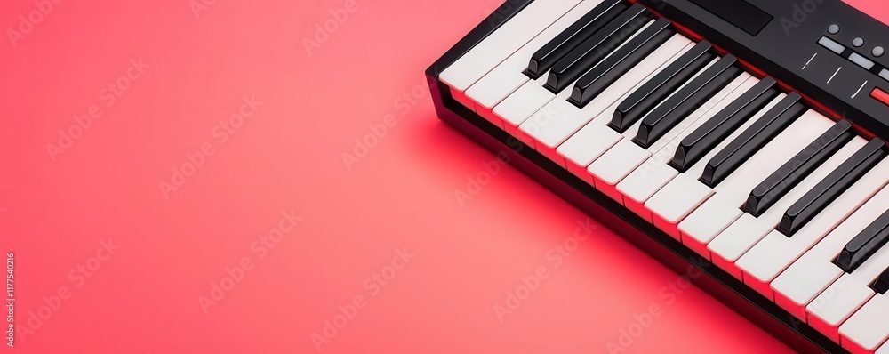 Poster music production concept. automated synth sound design tools generating presets tailored to specific