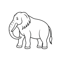 mammoth line art.eps