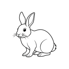 rabbit line art.eps