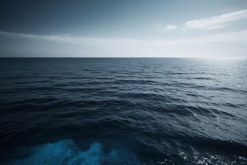 Obraz premium there is a large body of water with a boat in the middle