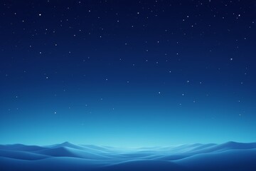 Fototapeta premium starry night sky with a mountain range and a few stars