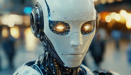 Fototapeta premium robots piercing eyes