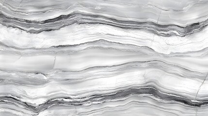 Obraz premium Elegant Grey Marble Texture with Soft White and Black Veins