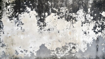 Abstract Texture of Weathered Wall with Peeling Paint and Stains