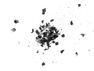 Realistic rough explosion particle texture