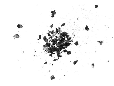 Realistic rough explosion particle texture