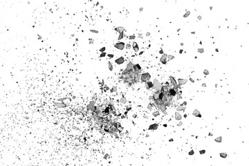 Particle of stone shards for texture background