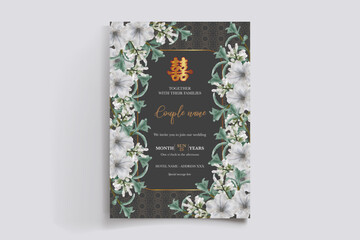 floral bridal shower invitation templates